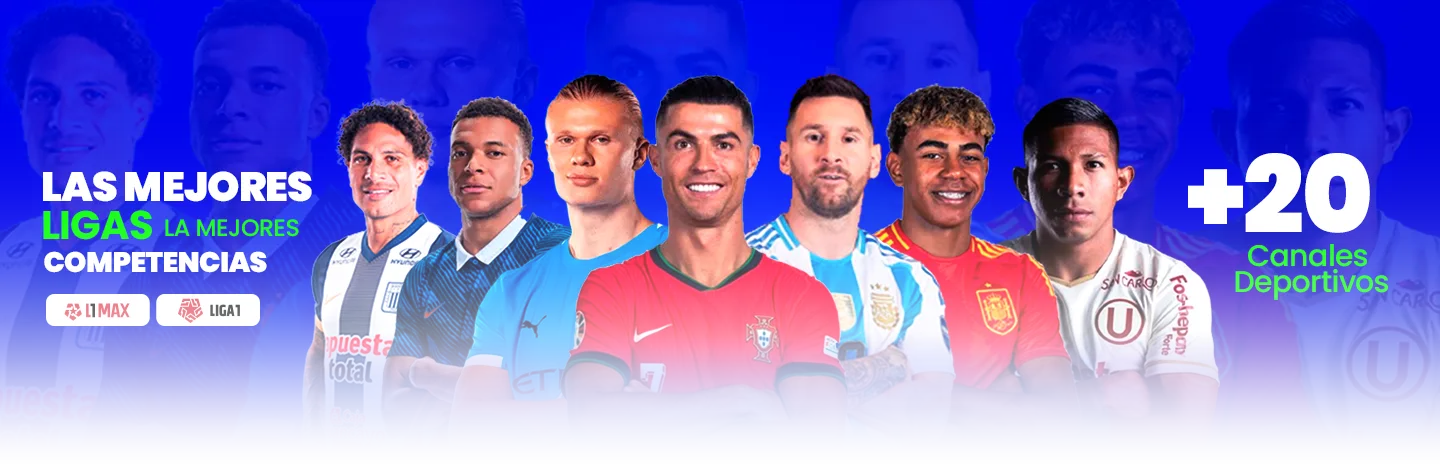Las mejores ligas, las mejores competencias. +20 canales deportivos